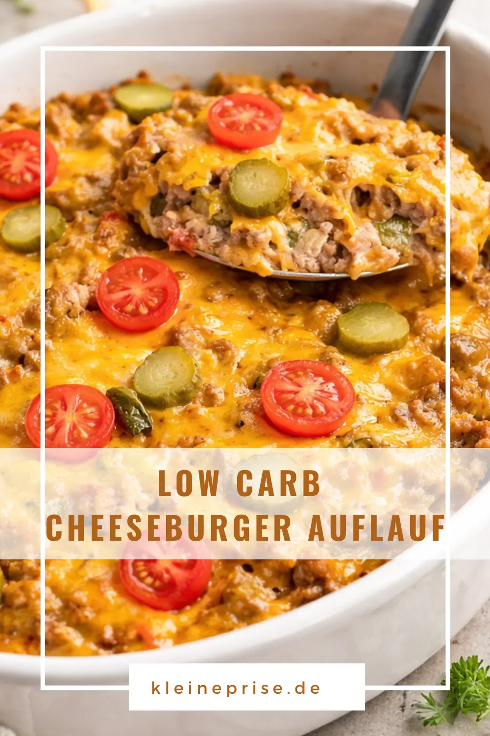 Pinterest: Low Carb Cheeseburger Auflauf – Rezept Pinterest: Low Carb Cheeseburger Auflauf