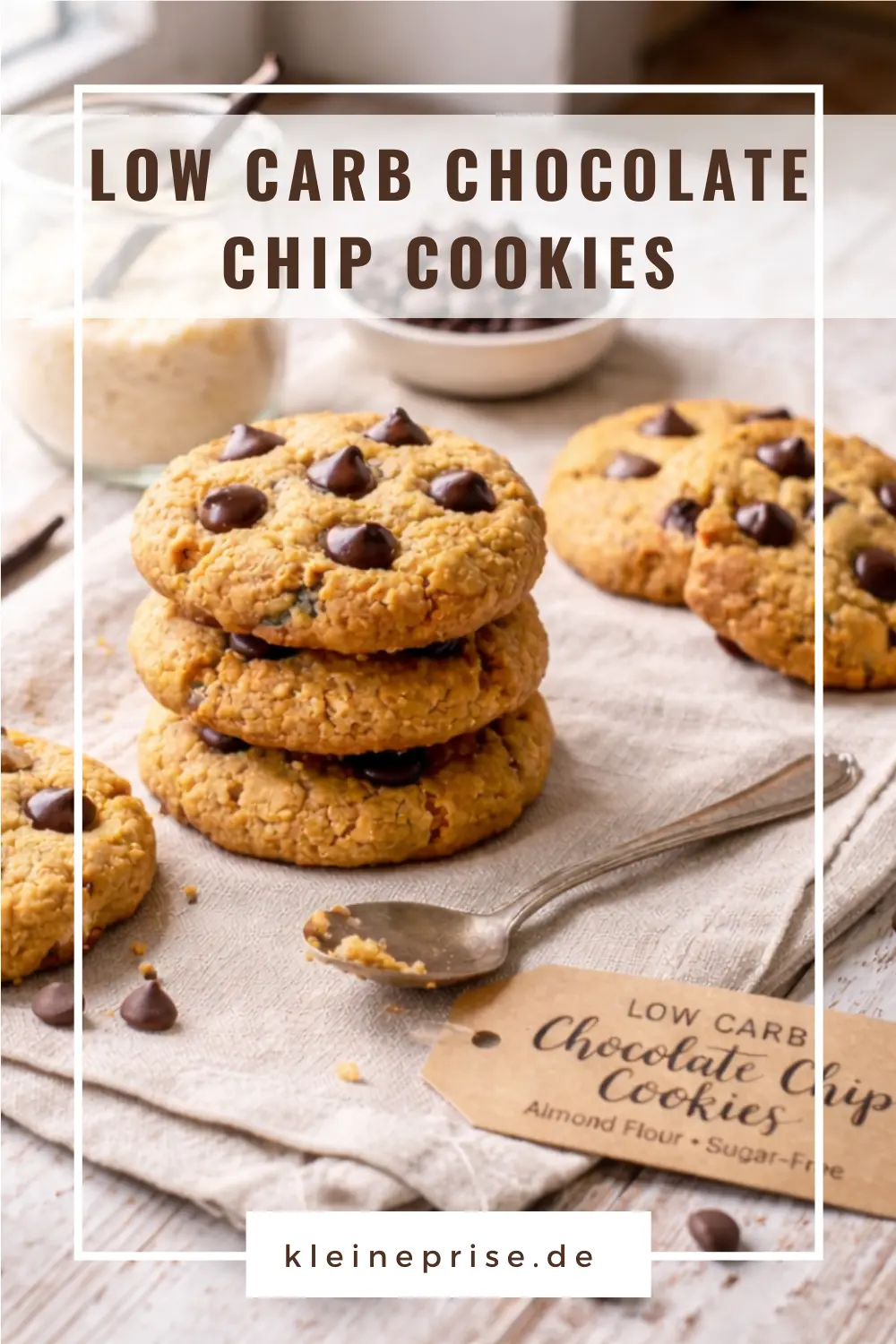 Pinterest: Low Carb Chocolate Chip Cookies – Rezept Pinterest: Low Carb Chocolate Chip Cookies