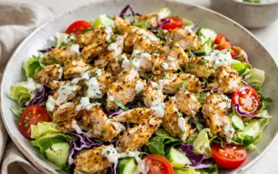 Einfache Rezepte und Spielideen für Kinder Low Carb Döner Salat