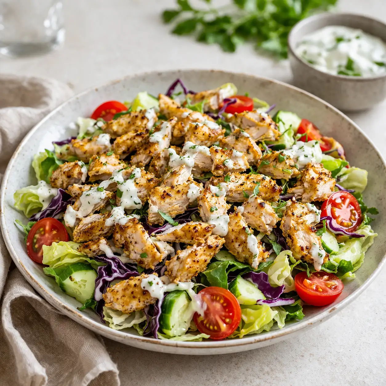 Low Carb Döner Salat Low Carb Döner Salat | Kleine Prise