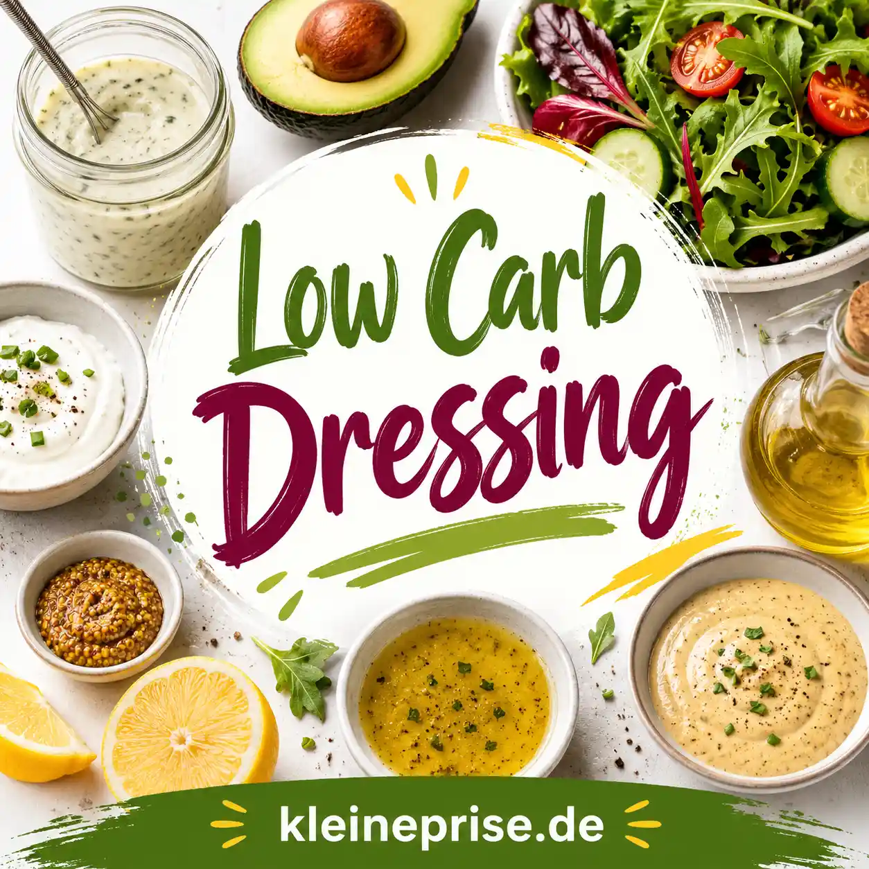 Low Carb Dressing: Liste mit Ampel-Check Low Carb Dressing: Liste mit Ampel-Check | Kleine Prise