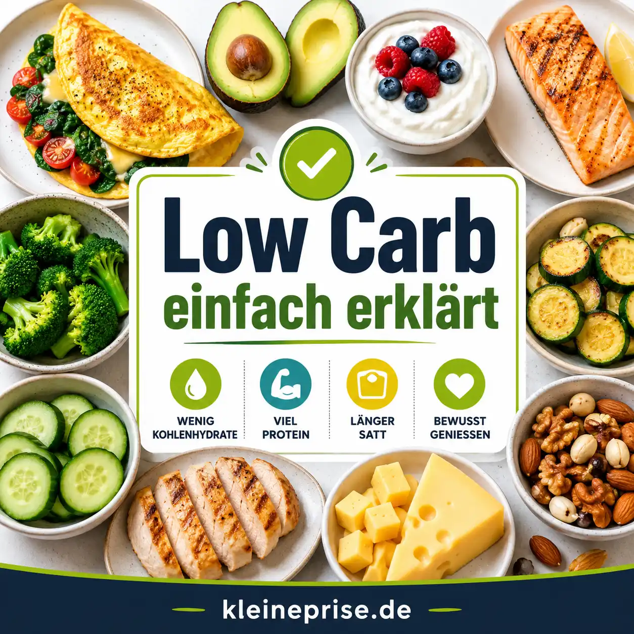 Low Carb einfach erklärt: So verstehst du die Ernährung mit weniger Kohlenhydraten Low Carb einfach erklärt: So verstehst du die Ernährung mit weniger Kohlenhydraten | Kleine Prise