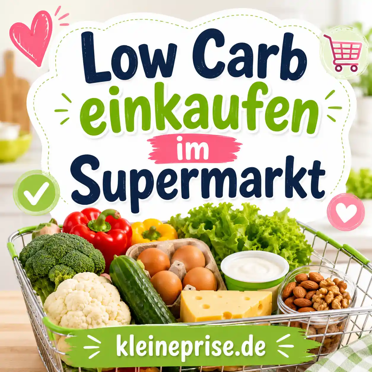 Low Carb einkaufen im Supermarkt: Einfache Einkaufsliste für den Alltag Low Carb einkaufen im Supermarkt: Einfache Einkaufsliste für den Alltag | Kleine Prise