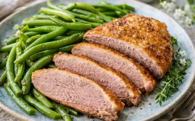 Einfache Rezepte und Spielideen für Kinder Low Carb Entenbrust mit grünen Bohnen