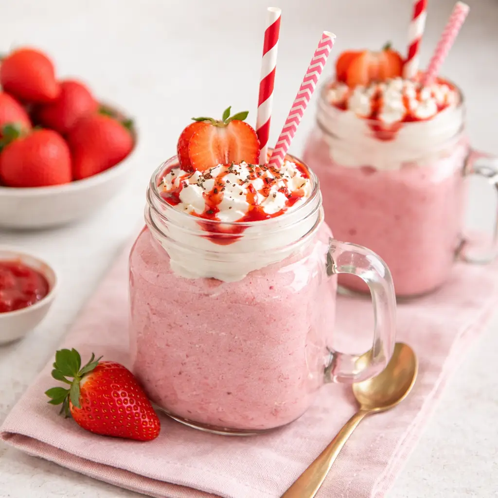 Low Carb Erdbeer Milchshake Low Carb Erdbeer Milchshake | Kleine Prise