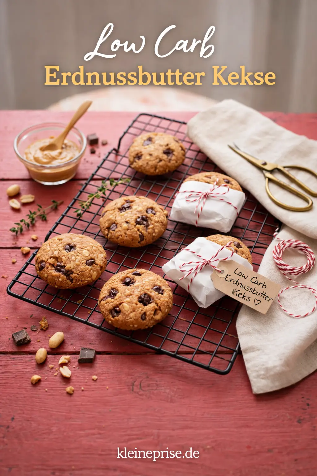 Pinterest: Low Carb Erdnussbutter Kekse – Rezept Pinterest: Low Carb Erdnussbutter Kekse