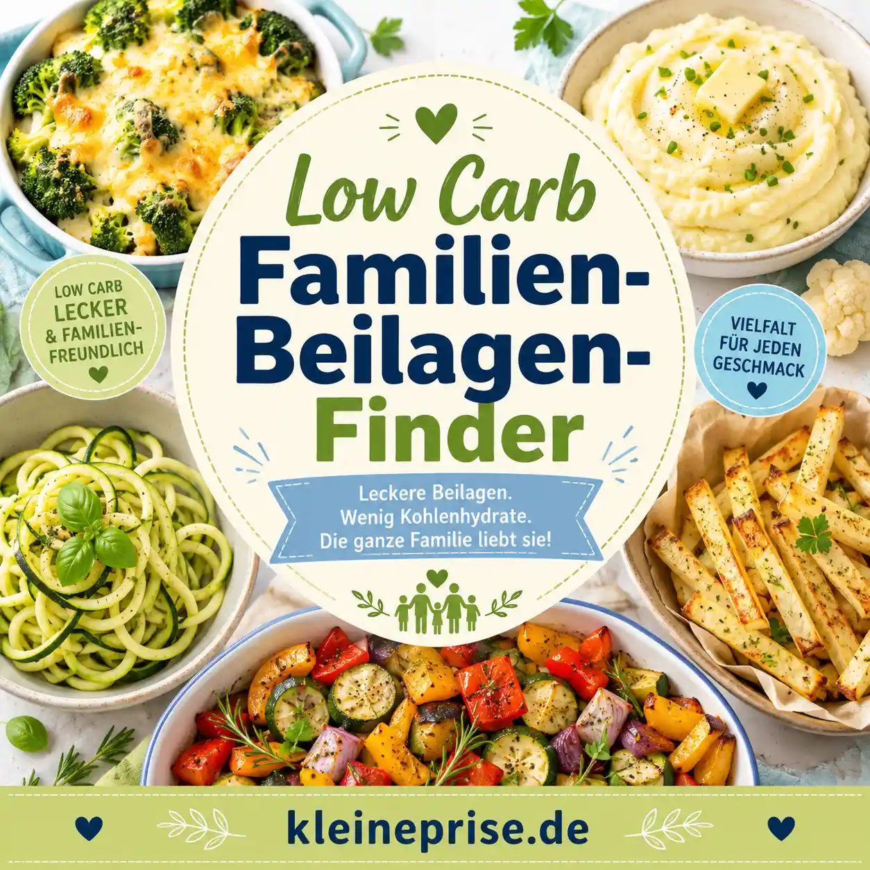 Low Carb Familien-Beilagen-Finder: Welche Beilage passt heute? Low Carb Familien-Beilagen-Finder: Welche Beilage passt heute? | Kleine Prise