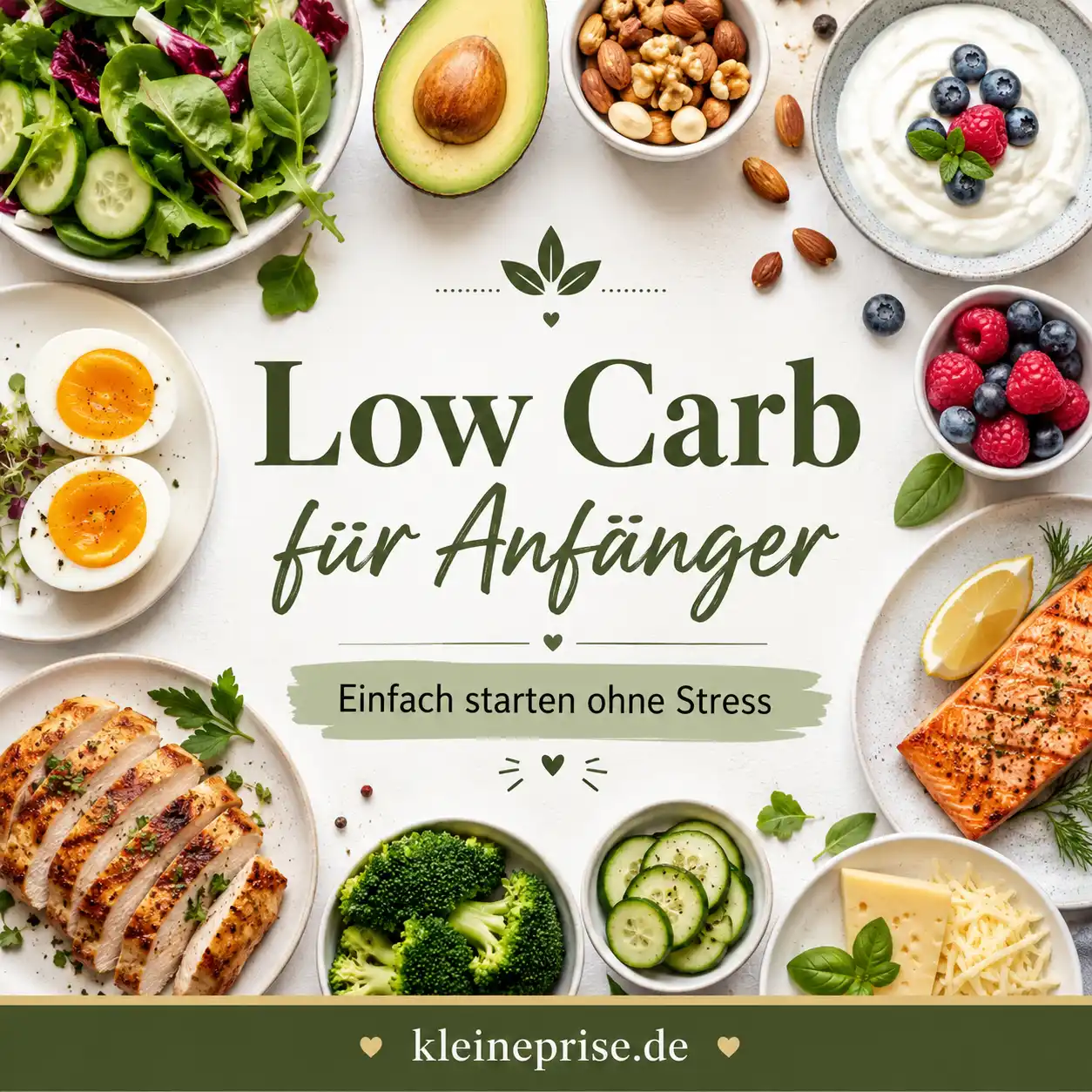 Low Carb für Anfänger: Einfach starten ohne Stress Low Carb für Anfänger: Einfach starten ohne Stress | Kleine Prise