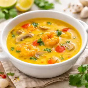 Low Carb Garnelen-Curry-Kokosmilch Suppe Low Carb Garnelen-Curry-Kokosmilch Suppe