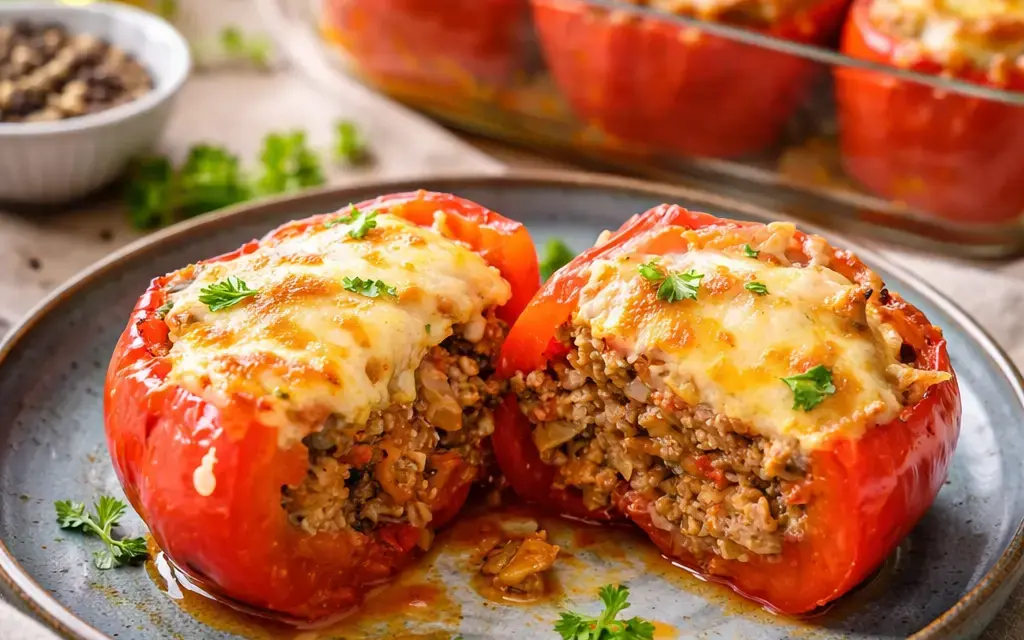 Low Carb Gefüllte Paprikas