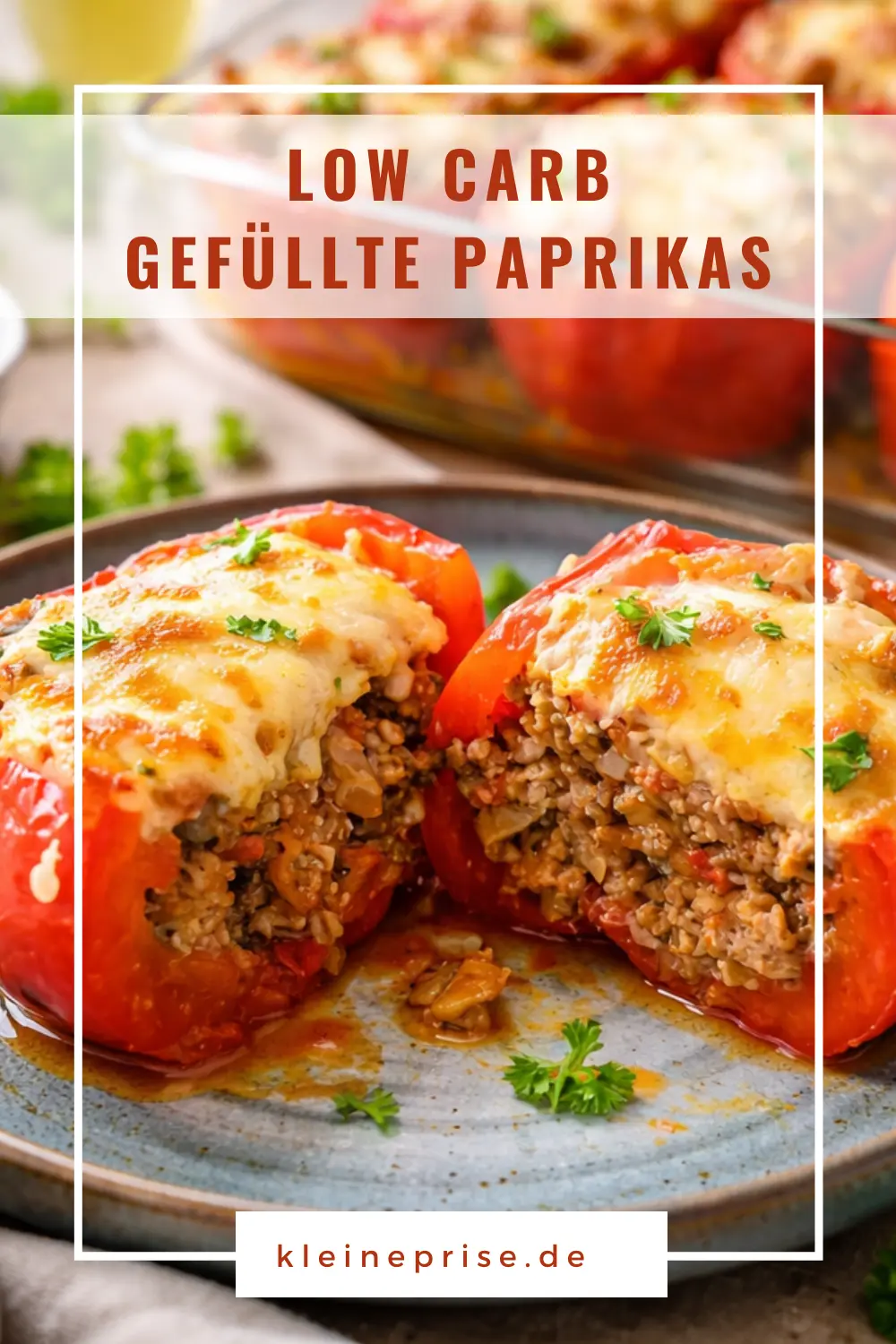 Pinterest: Low Carb Gefüllte Paprikas – Rezept Pinterest: Low Carb Gefüllte Paprikas