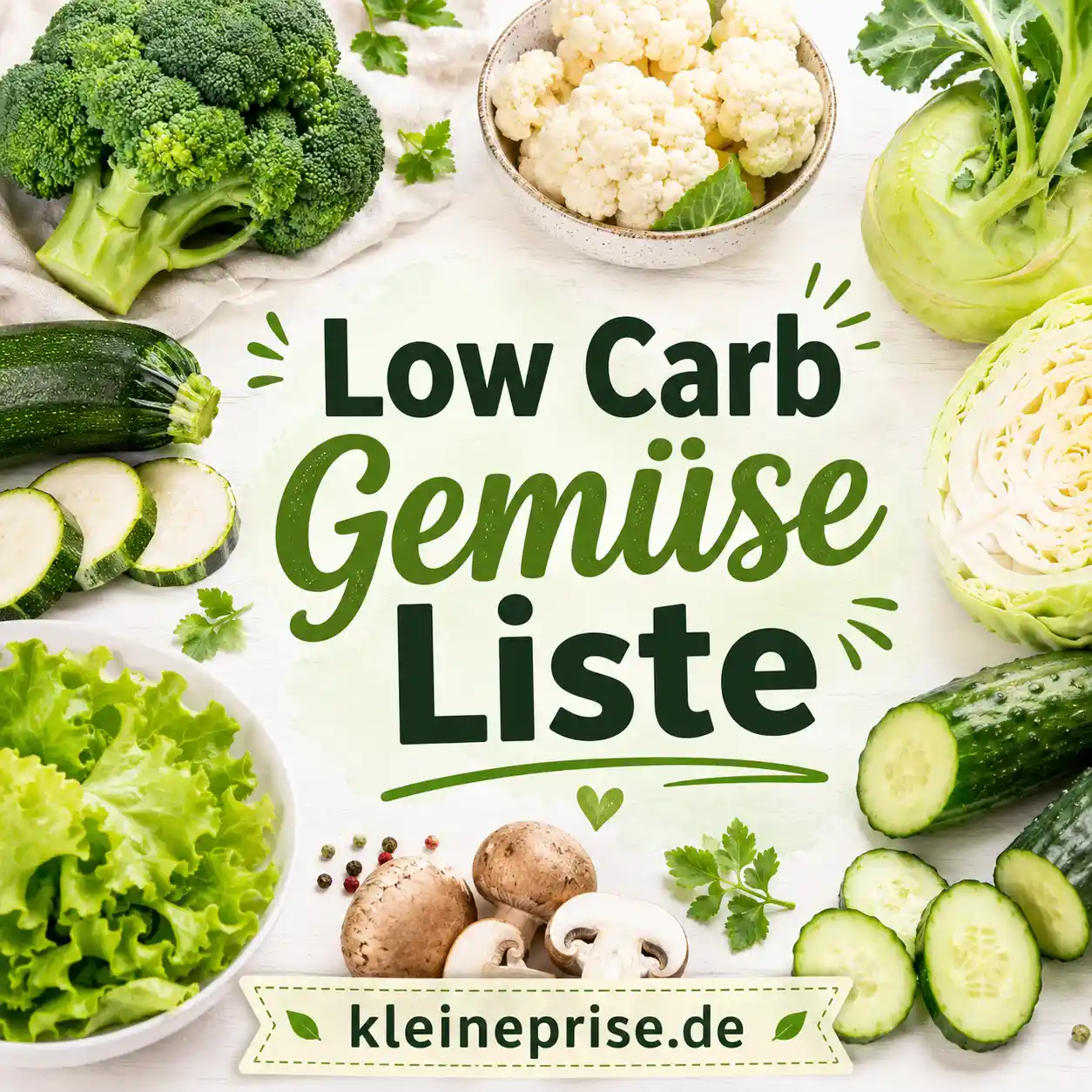 Low Carb Gemüse Liste: Welches Gemüse passt wirklich? Low Carb Gemüse Liste: Welches Gemüse passt wirklich? | Kleine Prise