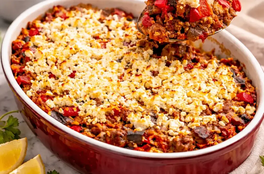 Rinderrouladen mit Rotkohl und Kartoffelklößen Low Carb Griechischer Hackfleisch-Feta-Auflauf