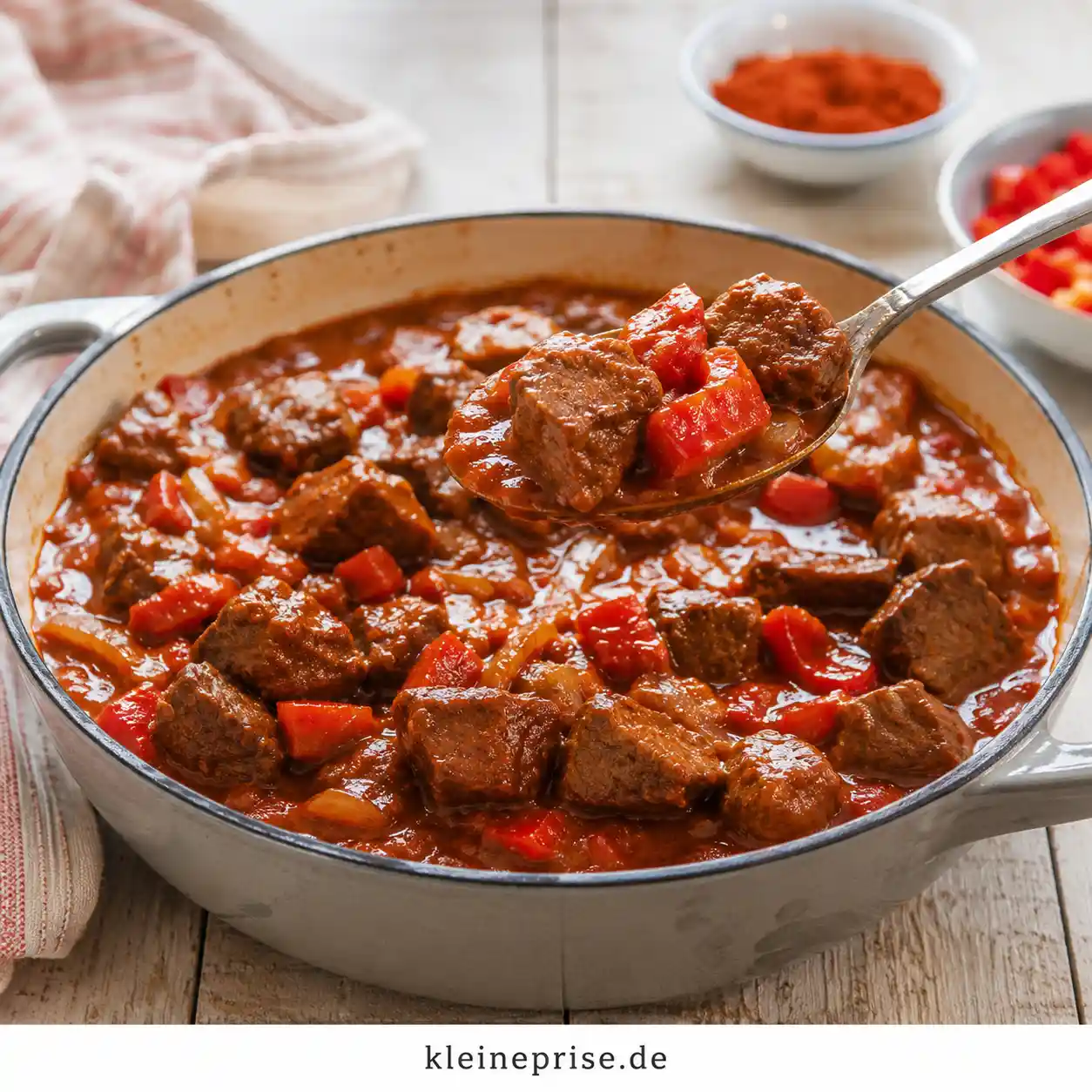 Low Carb Gulasch einfach und deftig gekocht Low Carb Gulasch einfach und deftig gekocht | Kleine Prise