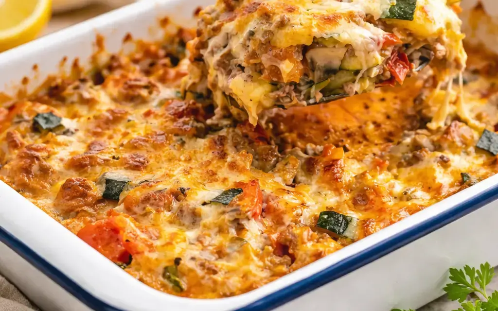 Low Carb Hackfleisch-Gemüse-Auflauf