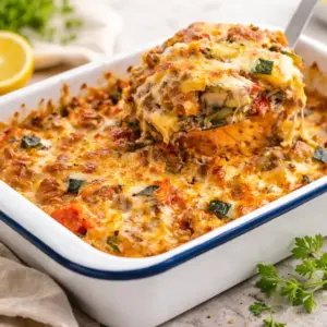 Low Carb Hackfleisch-Gemüse-Auflauf Low Carb Hackfleisch-Gemüse-Auflauf