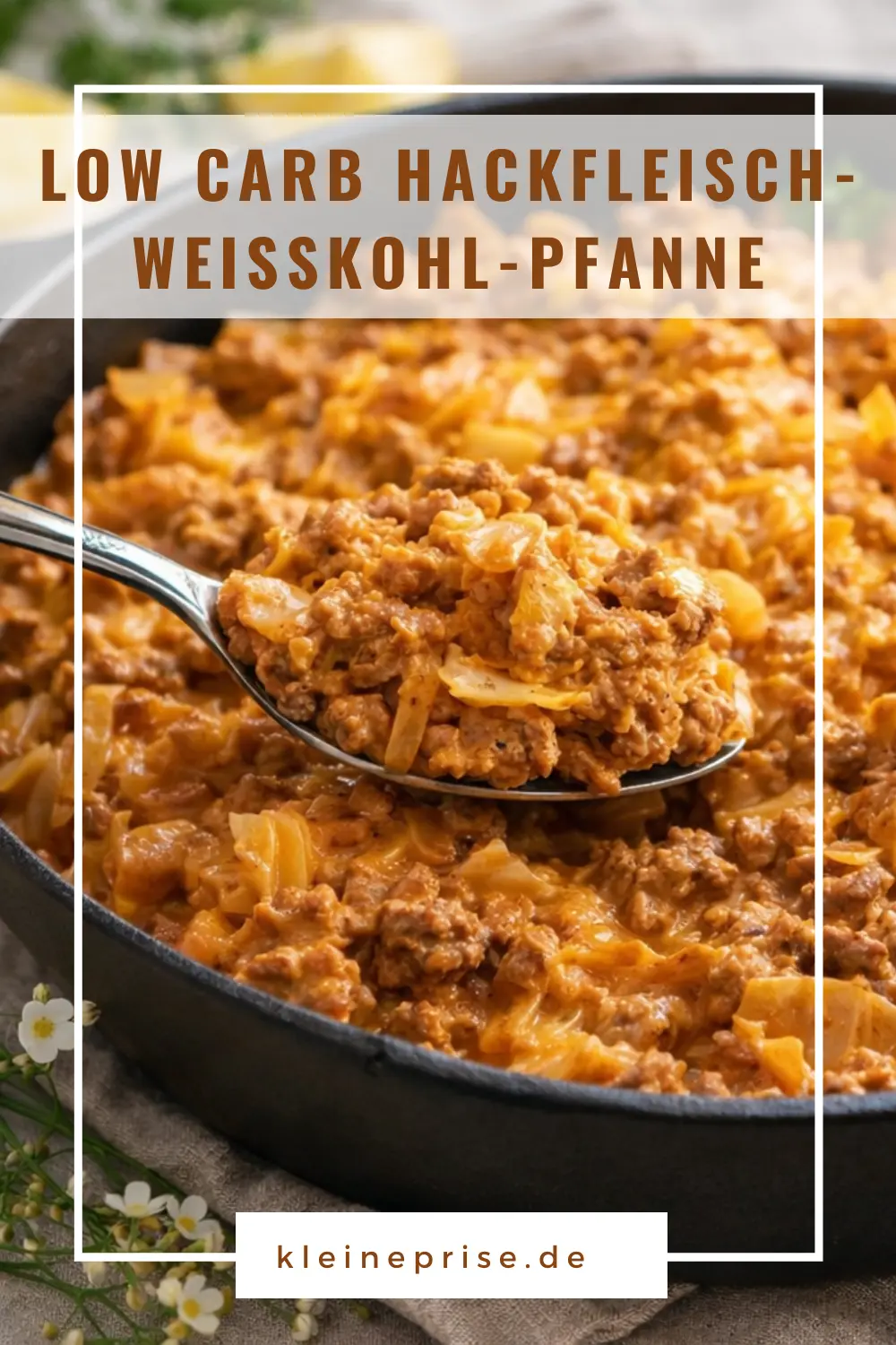 Pinterest: Low Carb Hackfleisch-Weißkohl-Pfanne – Rezept Pinterest: Low Carb Hackfleisch-Weißkohl-Pfanne
