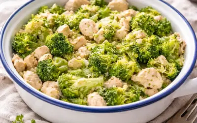 Mandelmilch selber machen Low Carb Hähnchen-Brokkoli-Pfanne