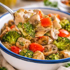 Low Carb Hähnchen-Gemüse-Pfanne