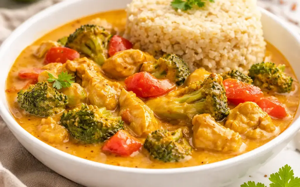 Low Carb Hähnchen Kokos Curry