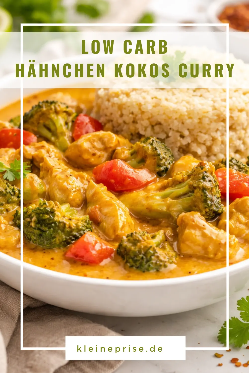 Pinterest: Low Carb Hähnchen Kokos Curry – Rezept Pinterest: Low Carb Hähnchen Kokos Curry