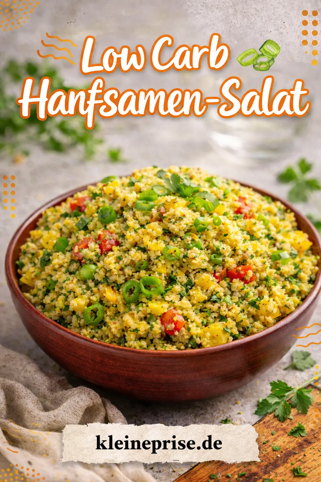 Pinterest: Low Carb Hanfsamen-Salat – Rezept Pinterest: Low Carb Hanfsamen-Salat