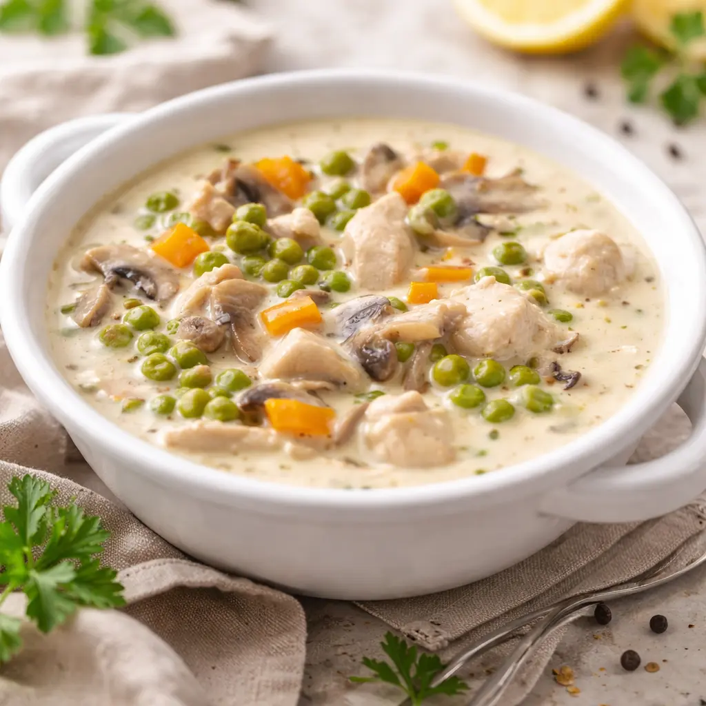 Low Carb Hühnerfrikassee Low Carb Hühnerfrikassee | Kleine Prise