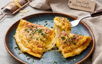 Einfache Rezepte und Spielideen für Kinder Low Carb Käse-Omelette