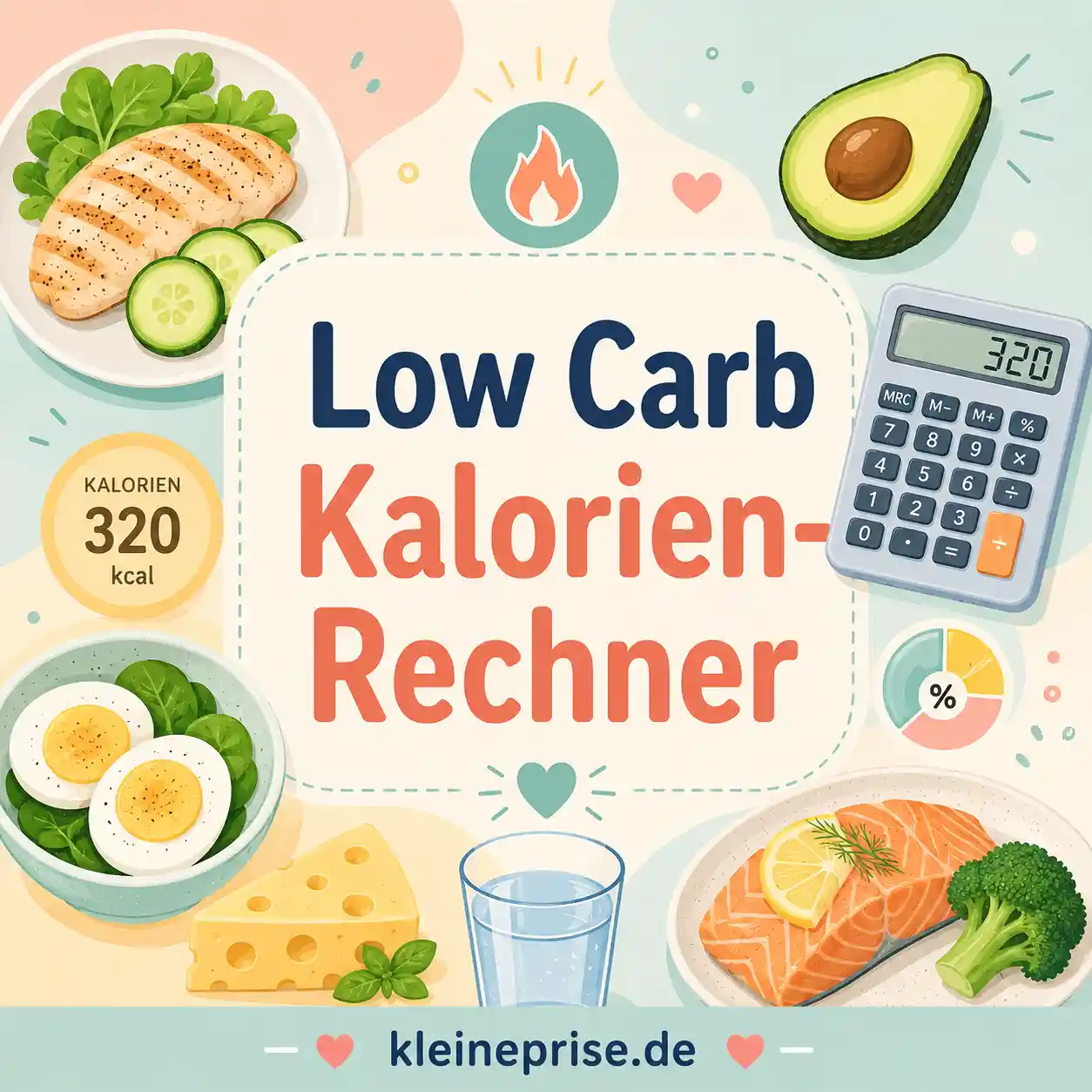 Low Carb Kalorien-Rechner: Tagesbedarf einfach einschätzen Low Carb Kalorien-Rechner: Tagesbedarf einfach einschätzen | Kleine Prise