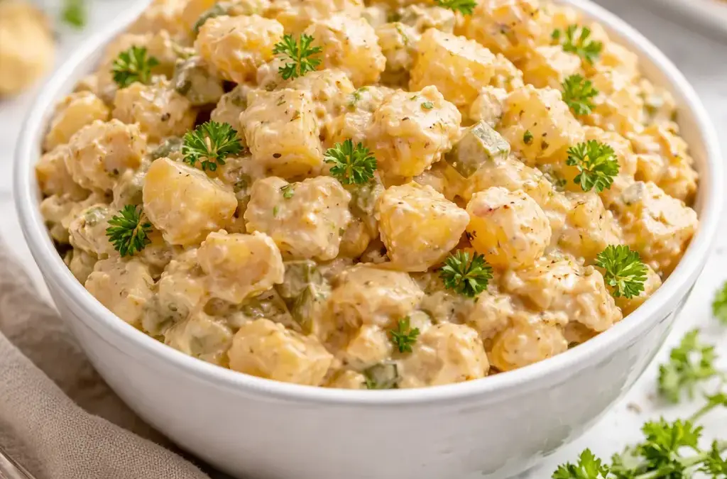 Klassischer Rinderbraten im Backofen – einfaches Rezept Low Carb Kartoffelsalat – cremiger falscher Salat