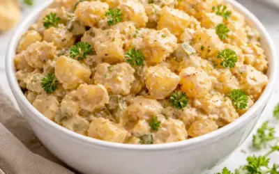 Einfache Rezepte und Spielideen für Kinder Low Carb Kartoffelsalat – cremiger falscher Salat