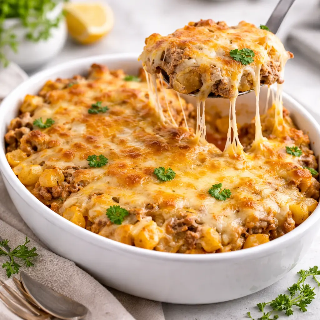 Low Carb Kohlrabi-Hackfleisch-Auflauf Low Carb Kohlrabi-Hackfleisch-Auflauf | Kleine Prise