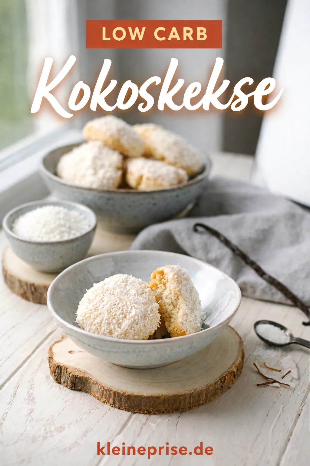 Pinterest: Low Carb Kokoskekse – Rezept Pinterest: Low Carb Kokoskekse
