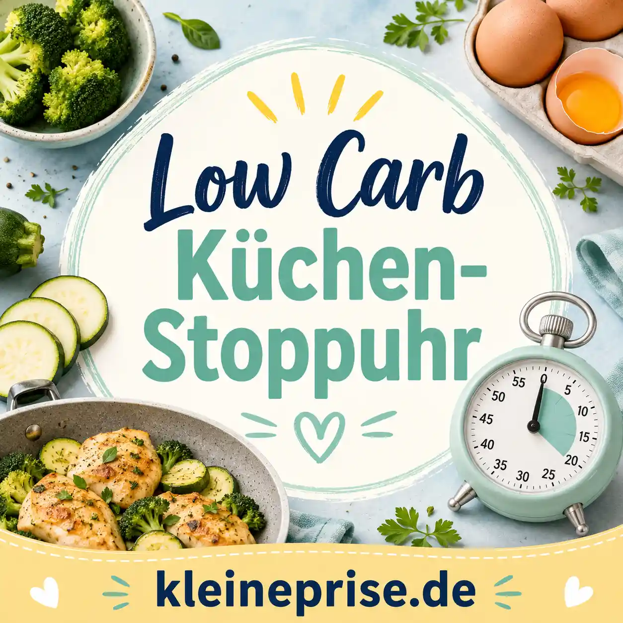 Low Carb Küchen-Stoppuhr: Timer für Eier, Gemüse, Pfanne und Ofen Low Carb Küchen-Stoppuhr: Timer für Eier, Gemüse, Pfanne und Ofen | Kleine Prise