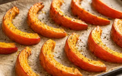 Einfache Rezepte und Spielideen für Kinder Low Carb Kürbis-Spalten