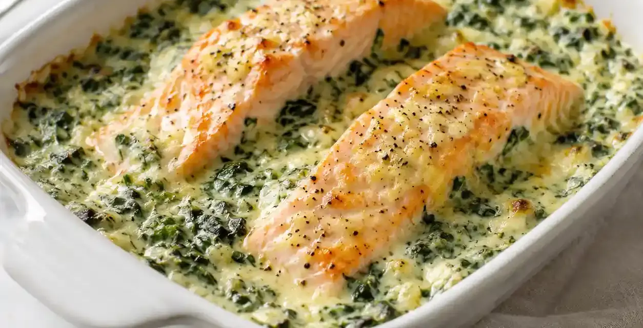 Low Carb Lachs-Spinat-Auflauf – cremig, einfach und sättigend