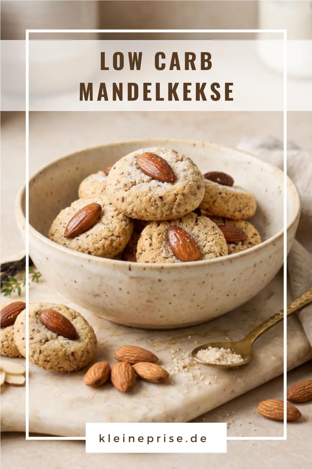 Pinterest: Low Carb Mandelkekse – Rezept Pinterest: Low Carb Mandelkekse
