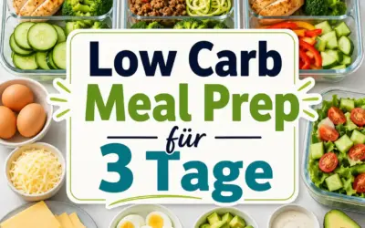 Einfache Rezepte und Spielideen für Kinder Low Carb Meal Prep für 3 Tage: einfach vorkochen und stressfrei essen