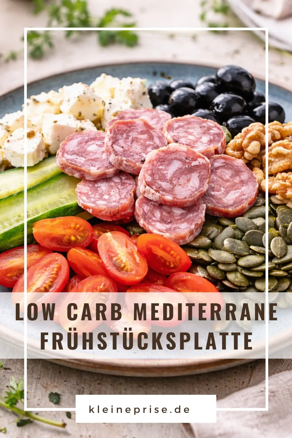 Pinterest: Low Carb Mediterrane Frühstücksplatte – Rezept Pinterest: Low Carb Mediterrane Frühstücksplatte