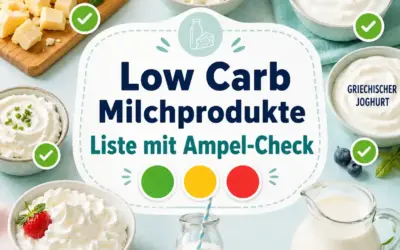 Einfache Rezepte und Spielideen für Kinder Low Carb Milchprodukte: Liste mit Ampel-Check