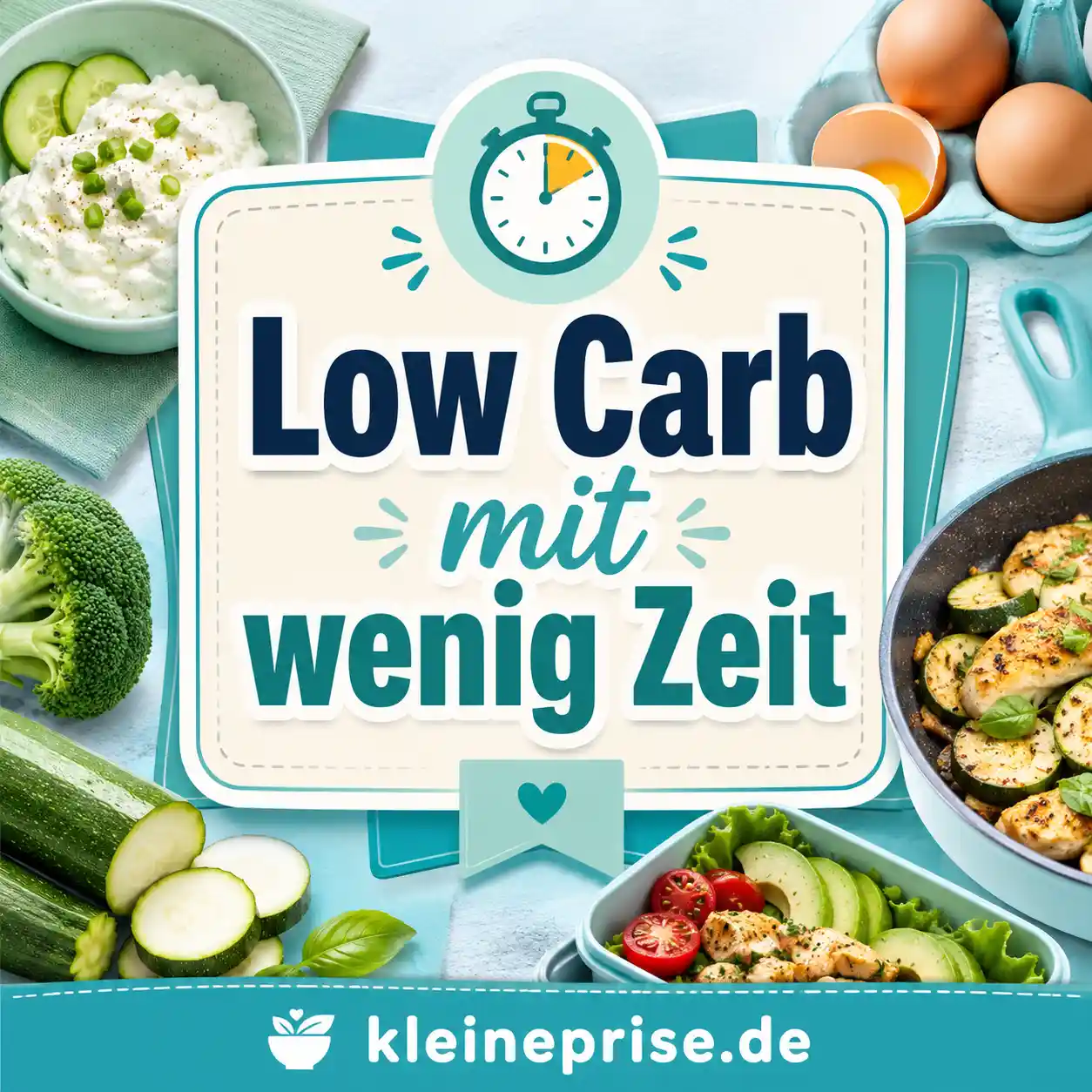 Low Carb mit wenig Zeit: Schnelle Ideen für stressige Tage Low Carb mit wenig Zeit: Schnelle Ideen für stressige Tage | Kleine Prise