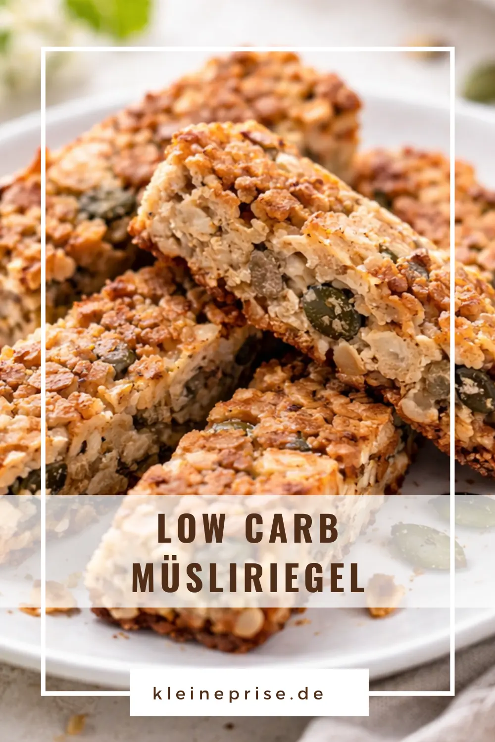 Pinterest: Low Carb Müsliriegel – Rezept Pinterest: Low Carb Müsliriegel
