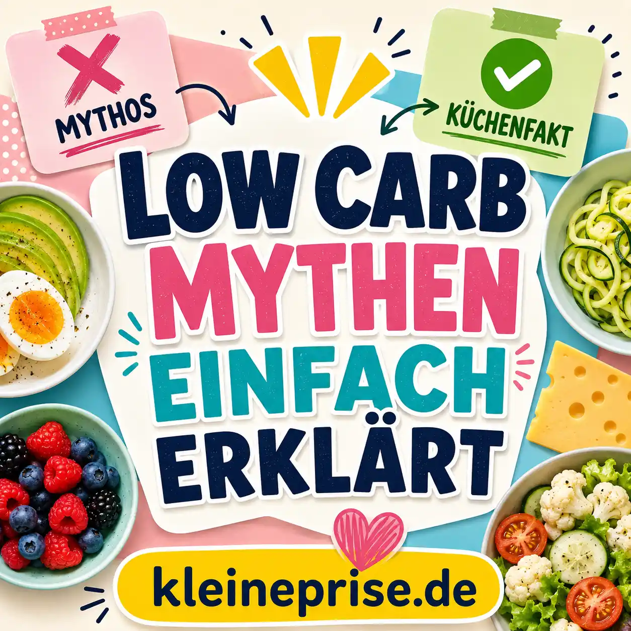 Low Carb Mythen einfach erklärt: Was stimmt wirklich? Low Carb Mythen einfach erklärt: Was stimmt wirklich? | Kleine Prise