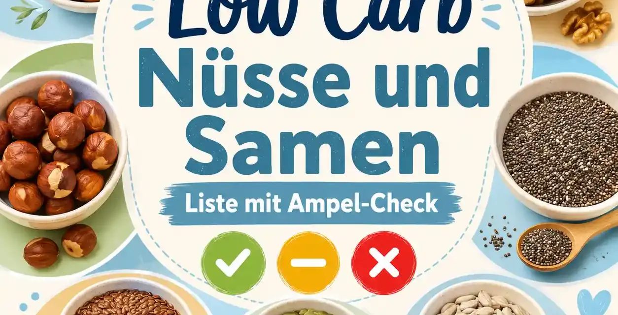 Low Carb Nüsse und Samen: Liste mit Ampel-Check