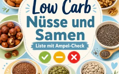 Einfache Rezepte und Spielideen für Kinder Low Carb Nüsse und Samen: Liste mit Ampel-Check