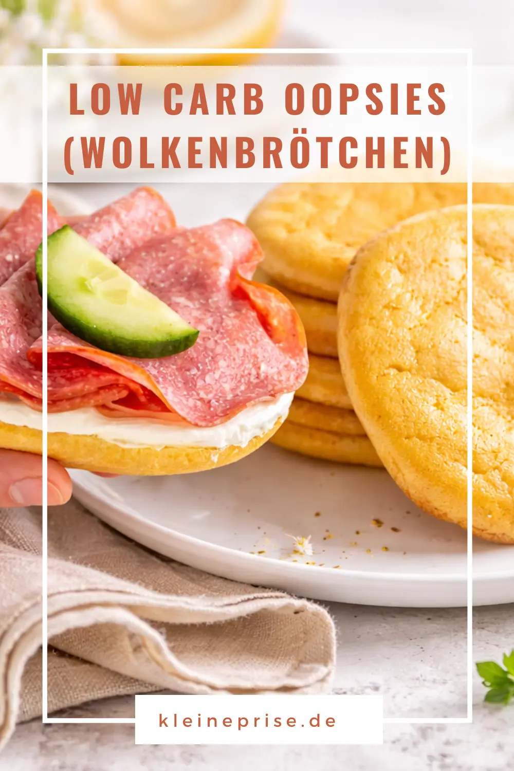 Pinterest: Low Carb Oopsies (Wolkenbrötchen) – Rezept Pinterest: Low Carb Oopsies (Wolkenbrötchen)