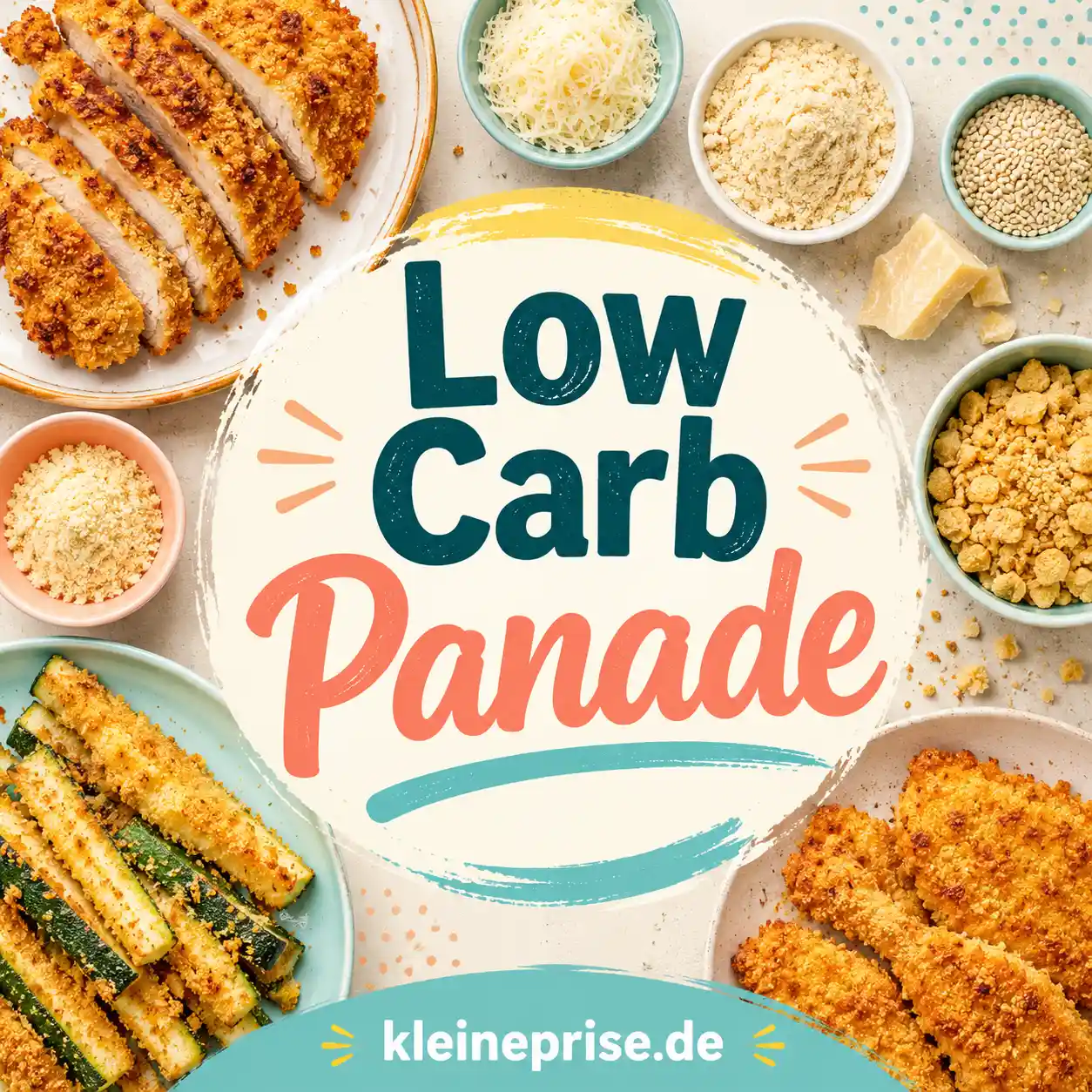 Low Carb Panade: Knusprig panieren ohne Paniermehl Low Carb Panade: Knusprig panieren ohne Paniermehl | Kleine Prise