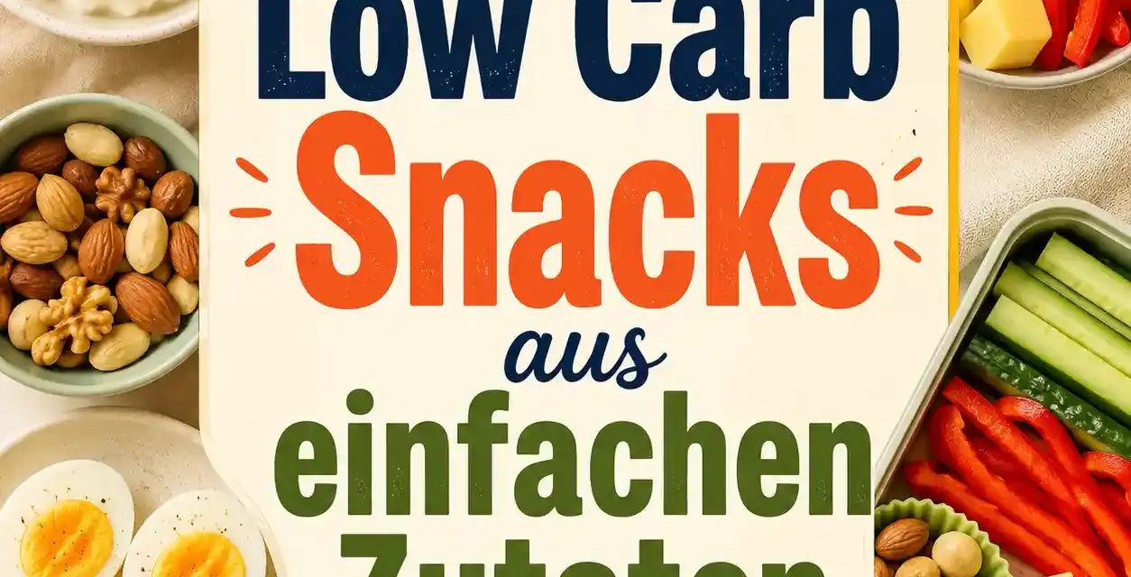 Low Carb Snacks aus einfachen Zutaten: schnelle Ideen für zwischendurch