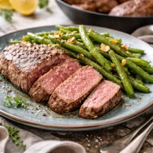 Low Carb Steak mit grünen Bohnen Low Carb Steak mit grünen Bohnen