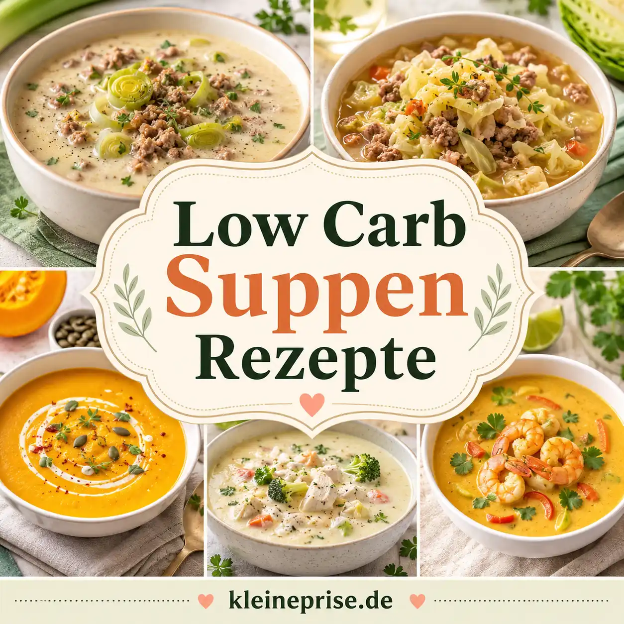 Low Carb Suppen Rezepte einfach und sättigend Low Carb Suppen Rezepte einfach und sättigend | Kleine Prise